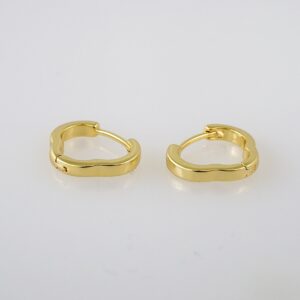 Women Earrings/ Aretes Dama/  Plain/  14k Real Color// E795