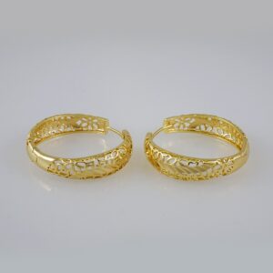 Women Earrings/ Aretes Dama/  Plain/  14k Real Color// E798