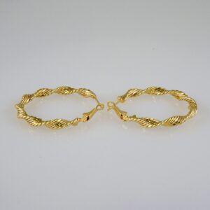 Women Earrings/ Aretes Dama/  Plain/  14k Real Color// E932