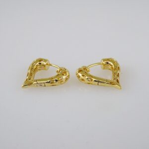 Women Earrings/ Aretes Dama/  Plain/  14k Real Color// E942