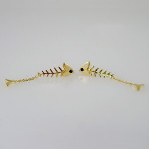 Women Earrings/ Aretes Dama/  Plain/  14k Real Color// E834