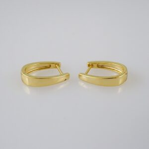 Women Earrings/ Aretes Dama/  Plain/  14k Real Color// E953