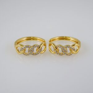 Women Earrings/ Aretes Dama/  Zircon Stone/  14k Real Color// E869