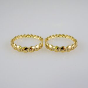 Women Earrings/ Aretes Dama/ Zircon Stone/ 14k Real Color// E880