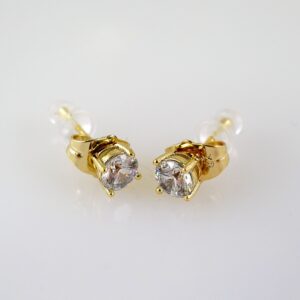 Women Earrings/ Aretes Dama/ Zircon Stone/ 14k Real Color// E888
