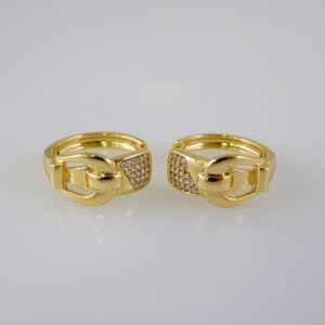 Women Earrings/ Aretes Dama/ Zircon Stone/ 14k Real Color// E892