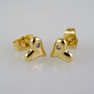 Women Earrings/ Aretes Dama/ Zircon Stone/ 14k Real Color// E894