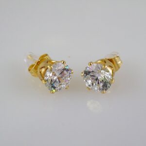 Women Earrings/ Aretes Dama/ Zircon Stone/ 14k Real Color// E897