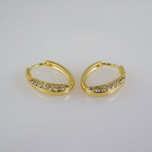 Women Earrings/ Aretes Dama/ Zircon Stone/ 14k Real Color// E901