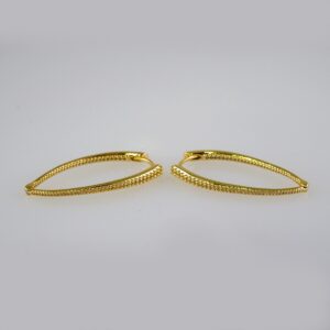 Women Earrings/ Aretes Dama/  Plain/  14k Real Color// E913