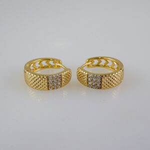 Women Earrings/ Aretes Dama/ Zircon Stone/ 14k Real Color// E914