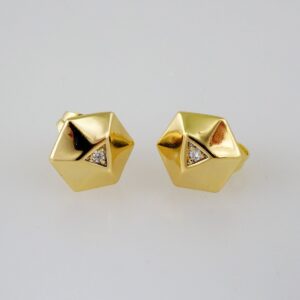 Women Earrings/ Aretes Dama/Zircon Stone/14k Real Color// E917