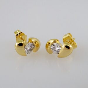 Women Earrings/ Aretes Dama/ Zircon Stone/ 14k Real Color// E919
