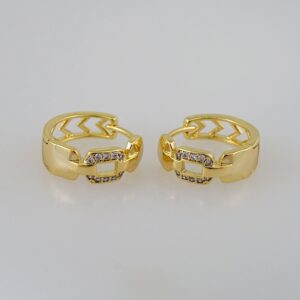 Women Earrings/ Aretes Dama/ Zircon Stone/ 14k Real Color// E920