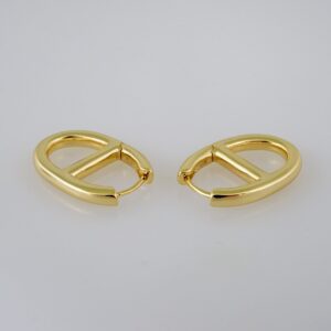 Women Earrings/ Aretes Dama/  Plain/  14k Real Color// E926