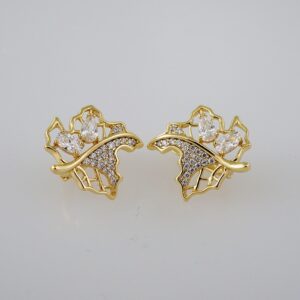 Women Earrings/ Aretes Dama/ Zircon Stone/ 14k Real Color// E931