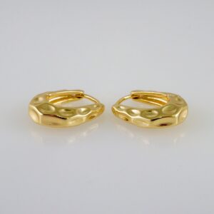 Women Earrings/ Aretes Dama/  Plain/  14k Real Color// E977