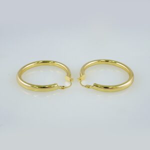 Women Earrings/ Aretes Dama/ Plain/ 14k Real Color// E1051
