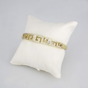 Bangles Woman/ Pulsos Dama/ Zircon Stone/ 14K Real Color// P00100