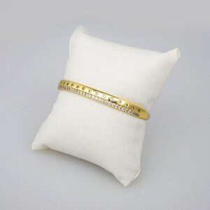 Bangles Woman/ Pulsos Damas/  Zircon Stone/ 14K Real Color// P00154