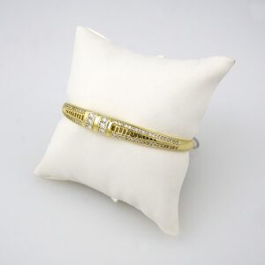 Bangles Woman/ Pulsos Dama/  Zircon Stone/ 14K Real Color//P0085