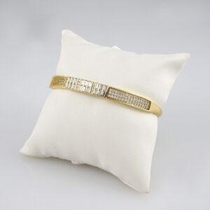 Bangles Woman/ Pulsos Damas/ Zircon Stone/ 14K Real Color// P0122