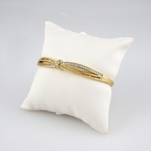 Bangles Woman/ Pulsos Damas/ Zircon Stone/ 14K Real Color// P0124