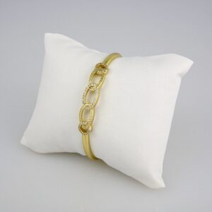 Bangles Woman/ Pulsos Damas/ Zircon Stone/ 14K Real Color// P0135
