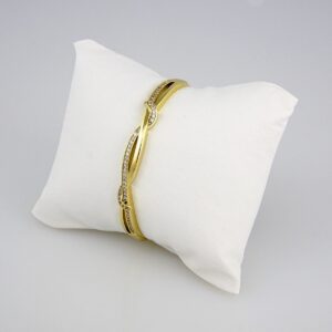 Bangles Woman/ Pulsos Damas/ Zircon Stone/ 14K Real Color// P0140
