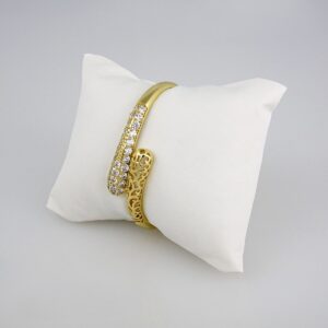 Bangles Woman/ Pulsos Damas/ Zircon Stone/ 14K Real Color// P0142