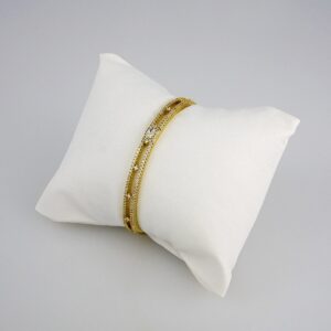 Bangles Woman/ Pulsos Damas/ Zircon Stone/ 14K Real Color// P0144