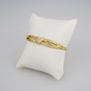 Bangles Woman/ Pulsos Dama/ Zircon Stone/ 14K Real Color// P169