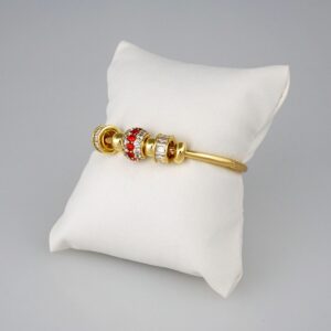 Bangles Woman/ Pulsos Dama/  Zircon Stone/  14K Real Color// P182