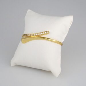Bangles Women/ Pulsos Dama/ Zircon Stone/ 14K Real Color// P189