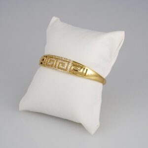 Bangles Women/ Pulsos Dama/ Zircon Stone/ 14K Real Color// P190