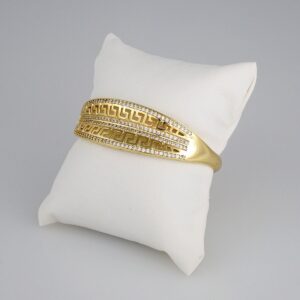 Bangles Women/ Pulsos Dama/ Zircon Stone/ 14K Real Color// P191