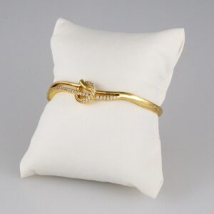 Bangles Woman/ Pulsos Dama/  Zircon Stone/  14K Real Color// P197