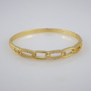 Bangles Woman/ Pulsos Damas/ Zircon Stone/ 14K Real Color// P209