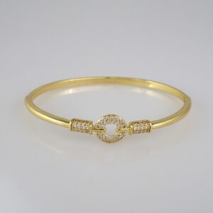 Bangles Woman/ Pulsos Dama/  Zircon Stone/  14K Real Color// P213