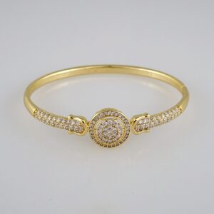 Bangles Woman/ Pulsos Dama/  Zircon Stone/  14K Real Color// P223