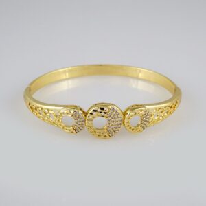 Bangles Woman/ Pulsos Dama/  Zircon Stone/  14K Real Color// P217