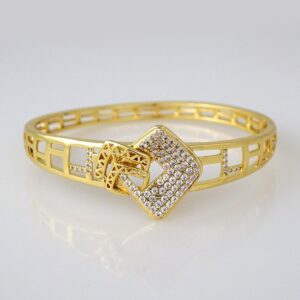 Bangles Women/ Pulsos Dama/ Zircon Stone/ 14K Real Color// P235