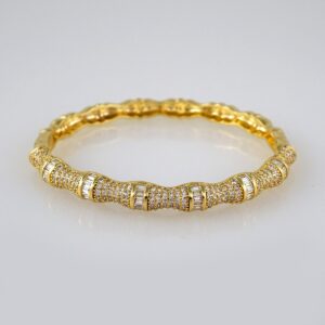 Bangles Women/ Pulsos Dama/  Zircon Stone/  14K Real Color// P238