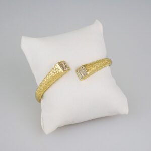 Bangles Women/ Pulsos Dama/ Zircon Stone/ 14K Real Color// P251