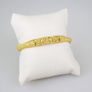 Bangles Women/ Pulsos Dama/ Plain/ 14K Real Color// P254