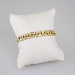 Bangles Women/ Pulsos Dama/ Zircon Stone/ 14K Real Color// P271