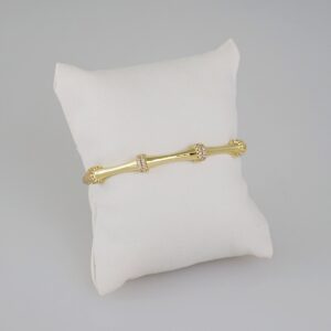 Bangles Women/ Pulsos Dama/ Zircon Stone/ 14K Real Color// P272