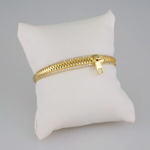 Bangles Women/ Pulsos Dama/ Zircon Stone/ 14K Real Color// P274
