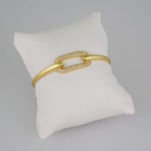Bangles Women/ Pulsos Dama/ Zircon Stone/ 14K Real Color// P276
