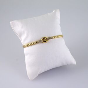 Women Bangles/ Pulsos Dama/  Zircon Stone/  14K Real Color// P348